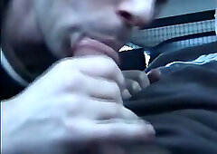 Me and a young swedish man in car