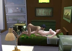 Handsome transgender princess jizm on his gullet