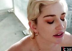 Breathtaking Playgirl Skye Blue Enjoys Balcony Sex After Titjob