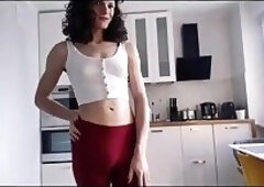 Close up feet and kisses