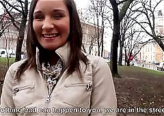 Big Tits Bartender Public Flash