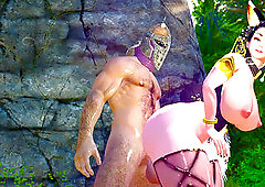 Skyrim Foxy Anuka Outdoor hump Music video