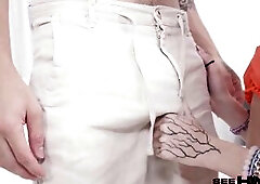 Apollo Banks Gets Weenie-Sucked And Butt Licked By Skinny Small Shroms Q!