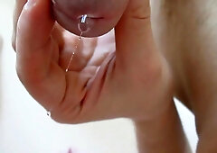 Amateur Creamy Close-Up: Slow-Mo Cum Swallowing!55555