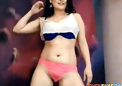 Chubby Asian Girl doing Rocking Ducks Dance