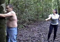 Bullwhipped in the forrest by krystall