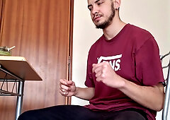 Smoking J and Draining - Fit Man With Phat Schlong