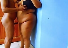 Busty Saudi maid Aria Mia gets seduced by her boss and takes a rough anal drilling