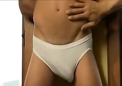 well built nice guy bound punish jerks-off