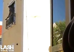 Teen Flash Neighbour In Window
