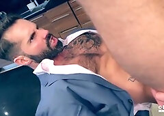 Dani Robles returns to tighten his ass around Dam's thick cock