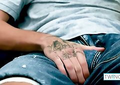 Hot Brunette Twink Thomas T Jerks Off And Fingers His Butt!