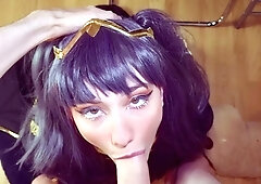 Tit fucked curvy busty brunette blowjob babe sexy pov hi def