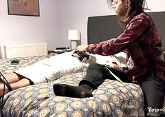 Round, daddy, masturbated