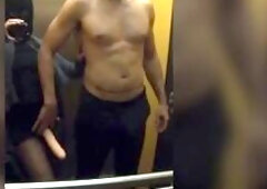 That guy Couldn’t Await… So I Banged Him with My Belt-On in the Elevator