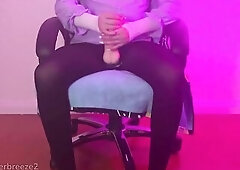 Lascivious trans beauty sprawls out on the couch, thong-on sex tool secured constricted. This babe grasps it and strokes with lengthy, deliberate acti