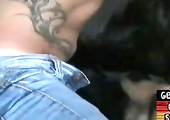 Retro amteur german giving rimjob to BF