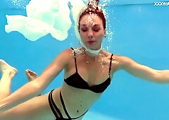 Russian adorable pornstar hot girl Anastasia Ocean underwater