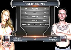 Cassidy Luxe and Cody Carter clash in a sweaty gym battle ending in creampie
