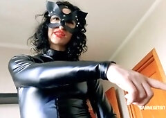 Dominazione femminile, lucido, soffocamento da culo