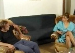 French mature fucked in pleated skirt.
