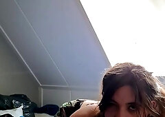 Swallowing Fierce Cock Thrusts Leaves Trembling Throat Wide Open - Handjob