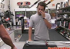 Pawning straighty analfucking for extra cash