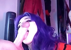 Assjob, big oiled ass, thigh job