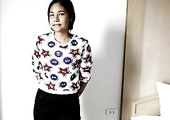 JohnTronX - Youthful Thai hottie gets her bushy moist cunt plowed