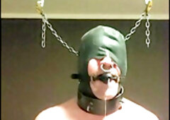 Throat fuck gag, piercing, german