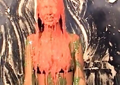 Beauty small tit amateur teen masturbating her shaved pussy