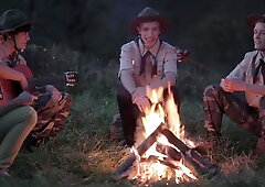 Big-Dicked Twink Trio Takes Over Scout Camp