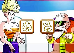 Slaver Roshi screws all the Dragon Ball beauties