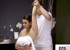 Huge Boobs Get a Slippery Screwing From Her Masseur