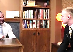 Missionary Boys: Thick Cock in the Hands of a Hairy Man