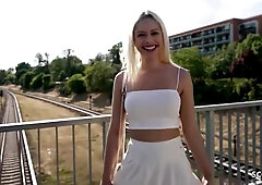 First Anal Sex For Big Clit Blonde Girl Vivian Lola At Pick Up Casting