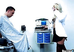 Slutty Golden-Haired Doctor gets Wang