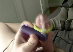 HUUUUGE Slow Movement Jizz Shot from Tucking Ice