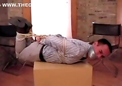Hogtied and gagged