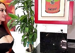 Colombian red hairhead Andrea Castro has some other date with Brian Evansx - coffee and a lot of sex