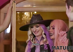 Mature4k. hardcore hide and fucking seek halloween game