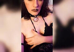 Hawt Trans Domina Mika J shows biggest wang and anal opening and lacks tip