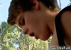 Sweet Benjamin is being fucked outdoor