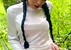 jerking off in the woods