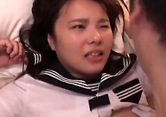 Close up POV of teen sucking cock