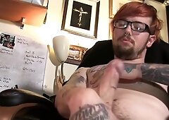 AlternaDudes: Inked Hazy Mazy tease uncut cock