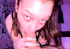 Warning Fantastic blonde big cock blowjob and cumshot