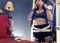 Leather pants, halloween lesbian, milf halloween