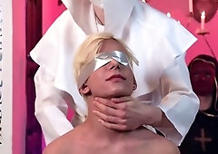 Youthful, bareback threesome, gay student