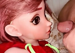 Chubby small penis blowjob, small dick, chubby silicone doll